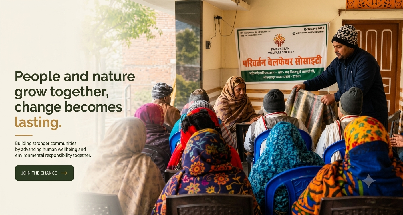 Parivartan Welfare Society - People and nature grow together, change becomes lasting.