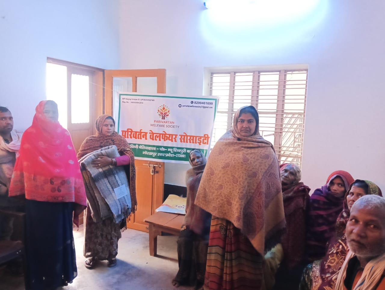 Blanket distribution drive during cold winter